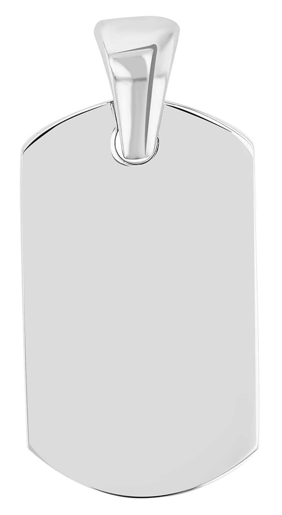 "Dorgo", Edelstahlanhänger, Dog Tag, gravierbar, silberfarben