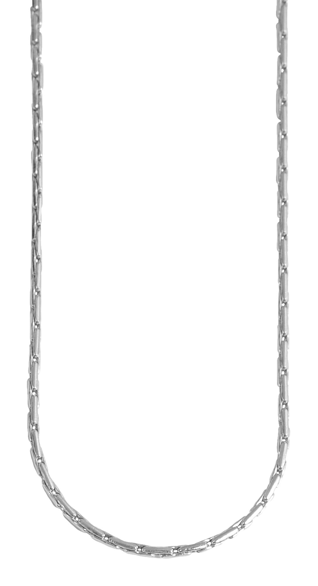 "Asel" Ankerkette rund, Edelstahl, silberfarben, 50 cm/ 1mm
