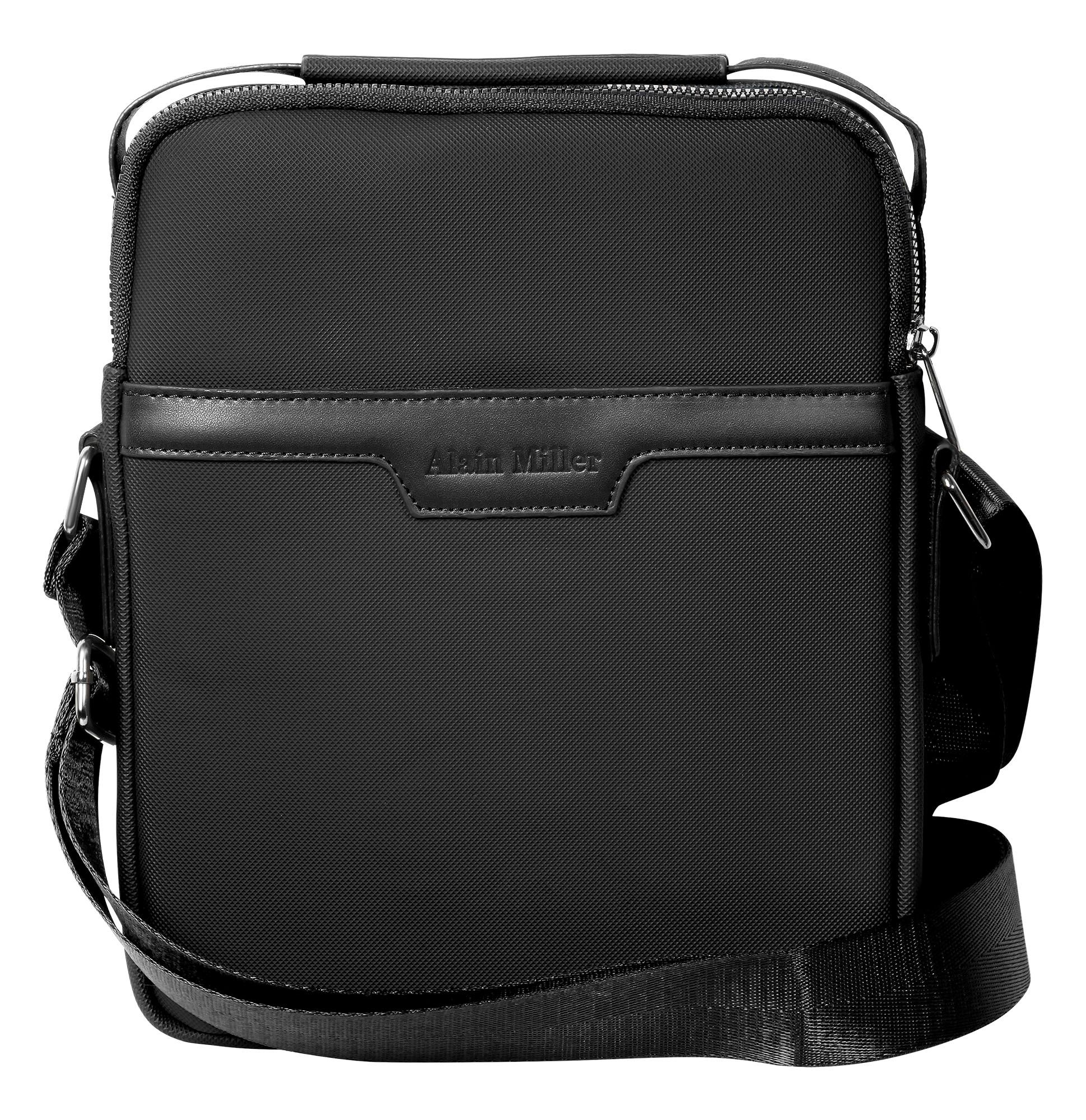 Alain Miller Tasche aus Textil mit verstellbaren Gurt, schwarz