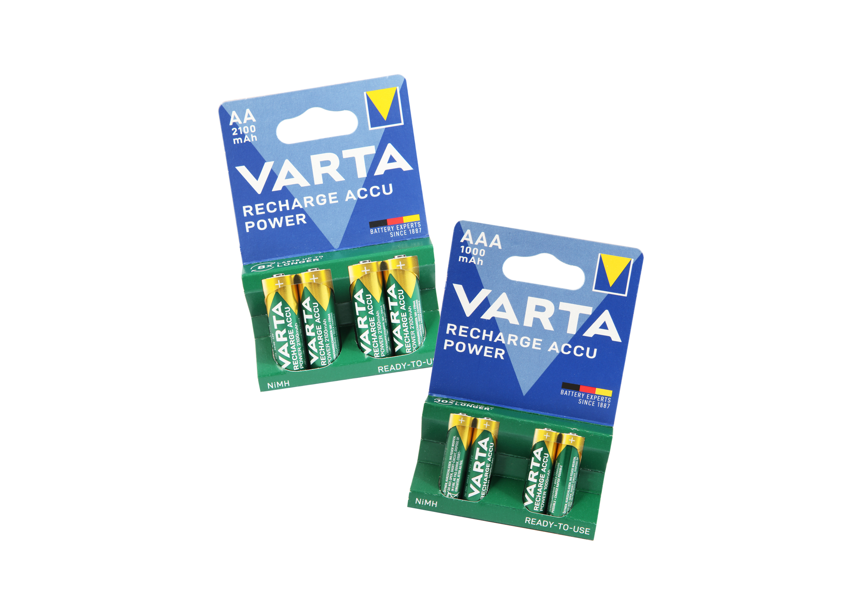 VARTA Professional ACCU AA en AAA in blisterverpakking van 4