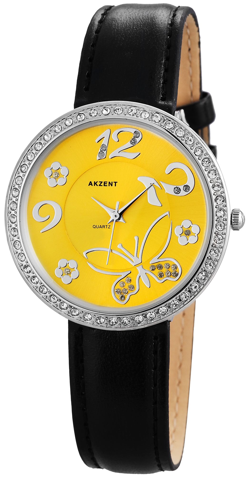 Accent dameshorloge met imitatieleren band