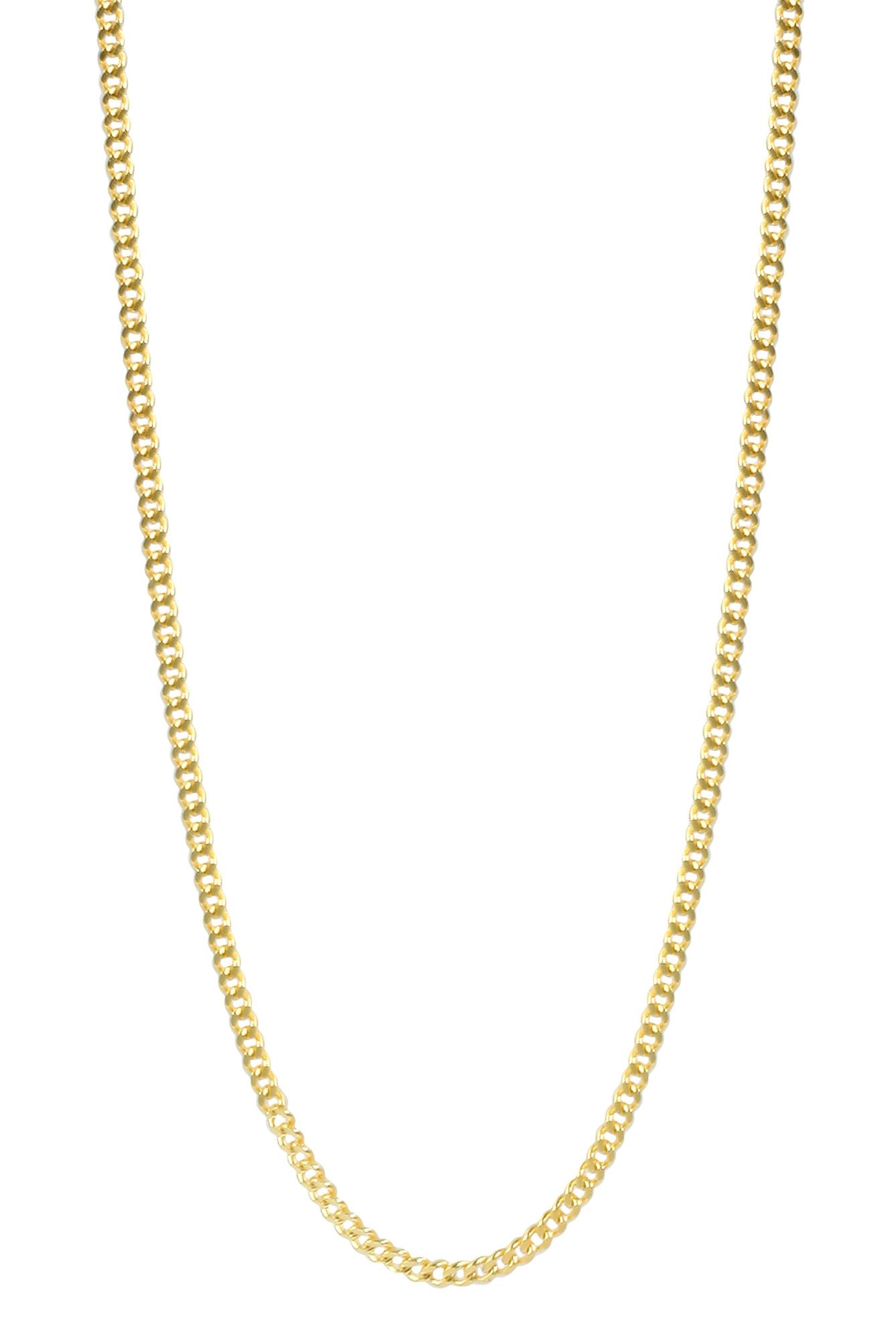 333/- Gold "Pino" Panzerkette, flach, 8 Karat, Gelbgold, 42 cm / 1,4 mm