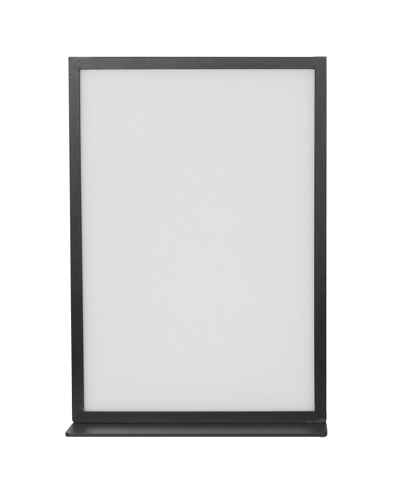 Reclamebord DIN A4, roestvrij staal, 31,5 x 21,5 x 5 cm