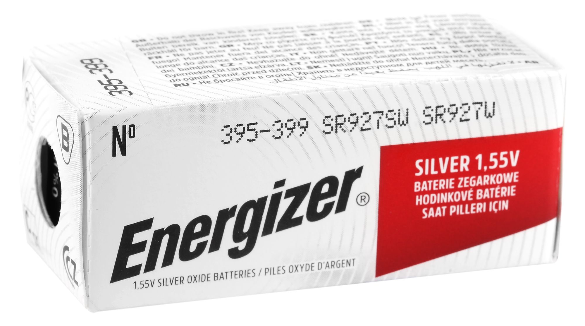 ENERGIZER Knopfzellen, 0% Quecksilber , Verpackungsinhalt 10 Stück, 395/399