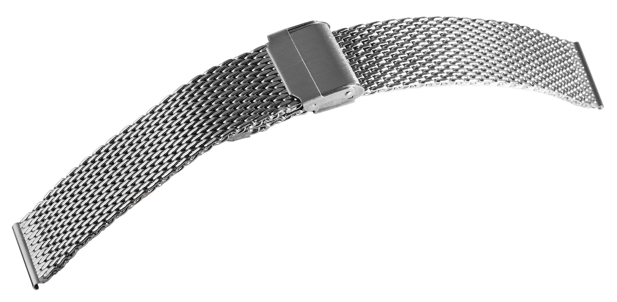 Milanese-Uhrenarmband, silberfarben, 18 mm