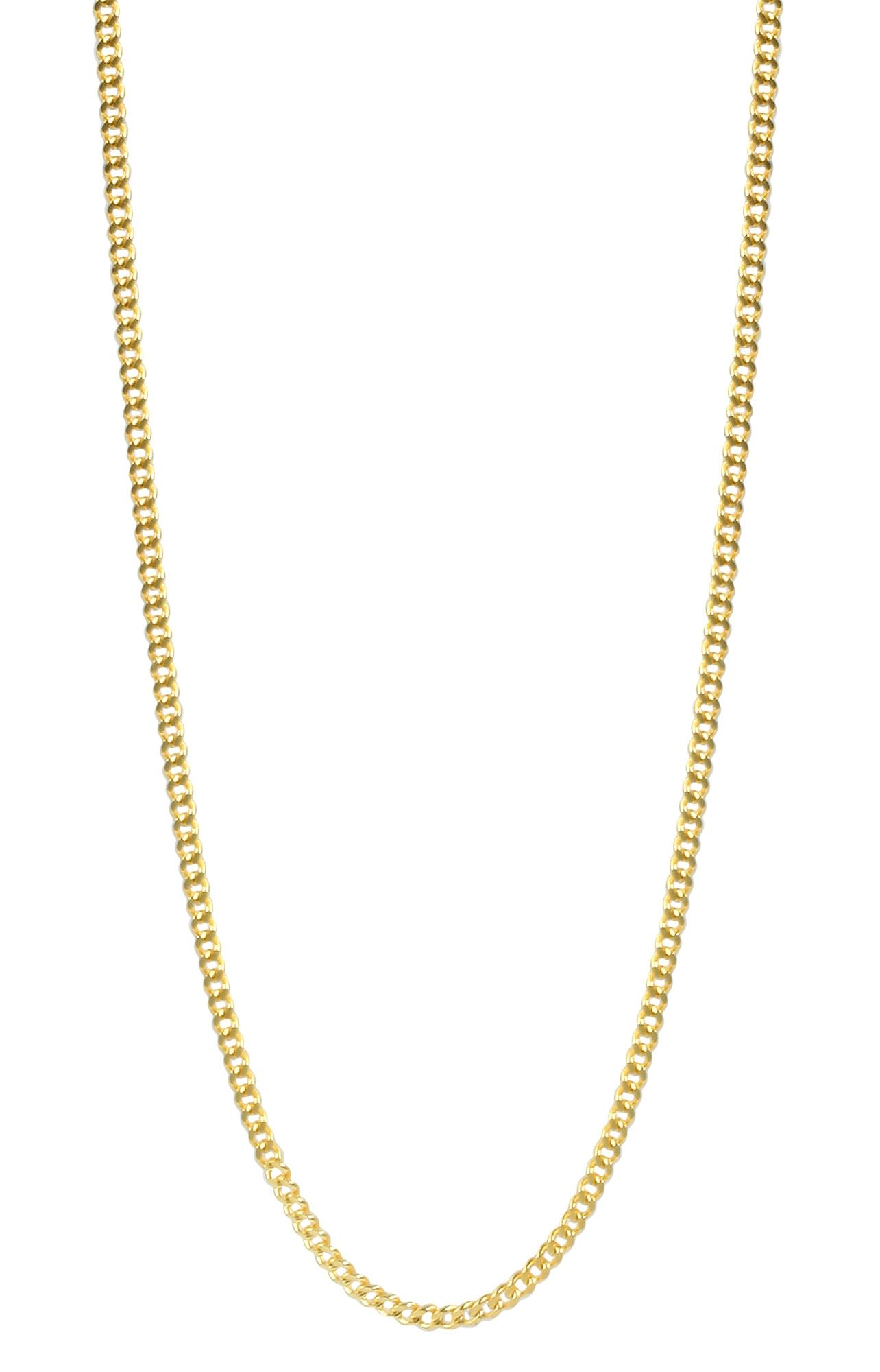 333/- Gold "Milton" Panzerkette, flach, 8 Karat, Gelbgold, 40 cm/ 1,2 mm