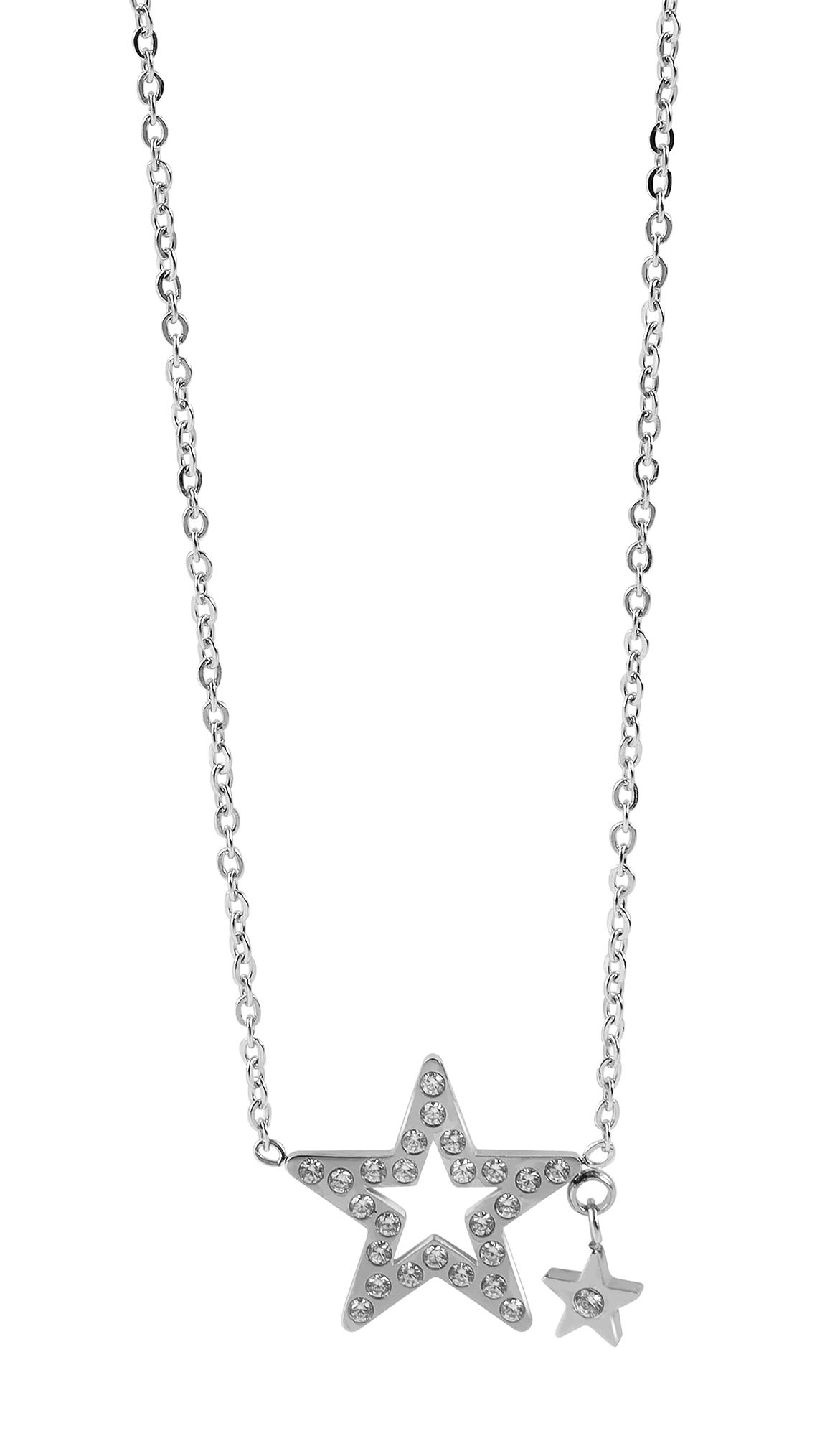 "Danica" Stern Anhänger mit Edelstahlkette 42 + 5 cm