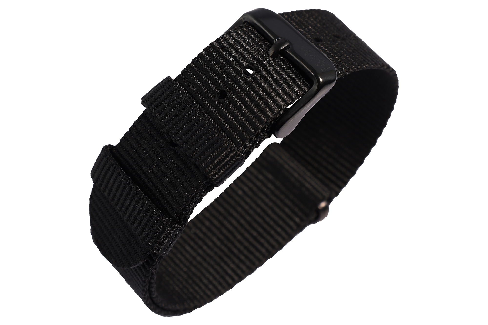 Moderno Milano - Nylon-NATO-Band, 20 mm (schwarz)