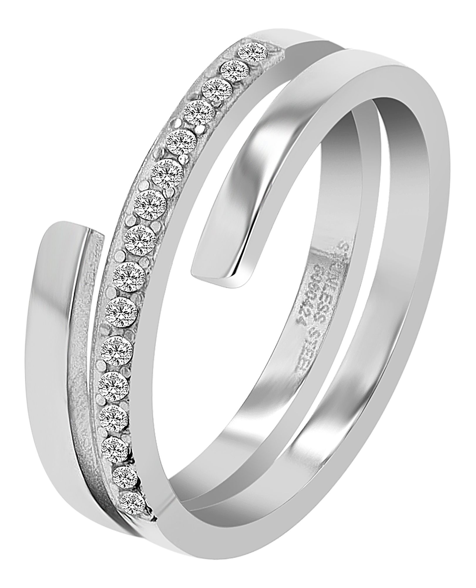 "Becca" Edelstahl Ringe für Damen Gr 54