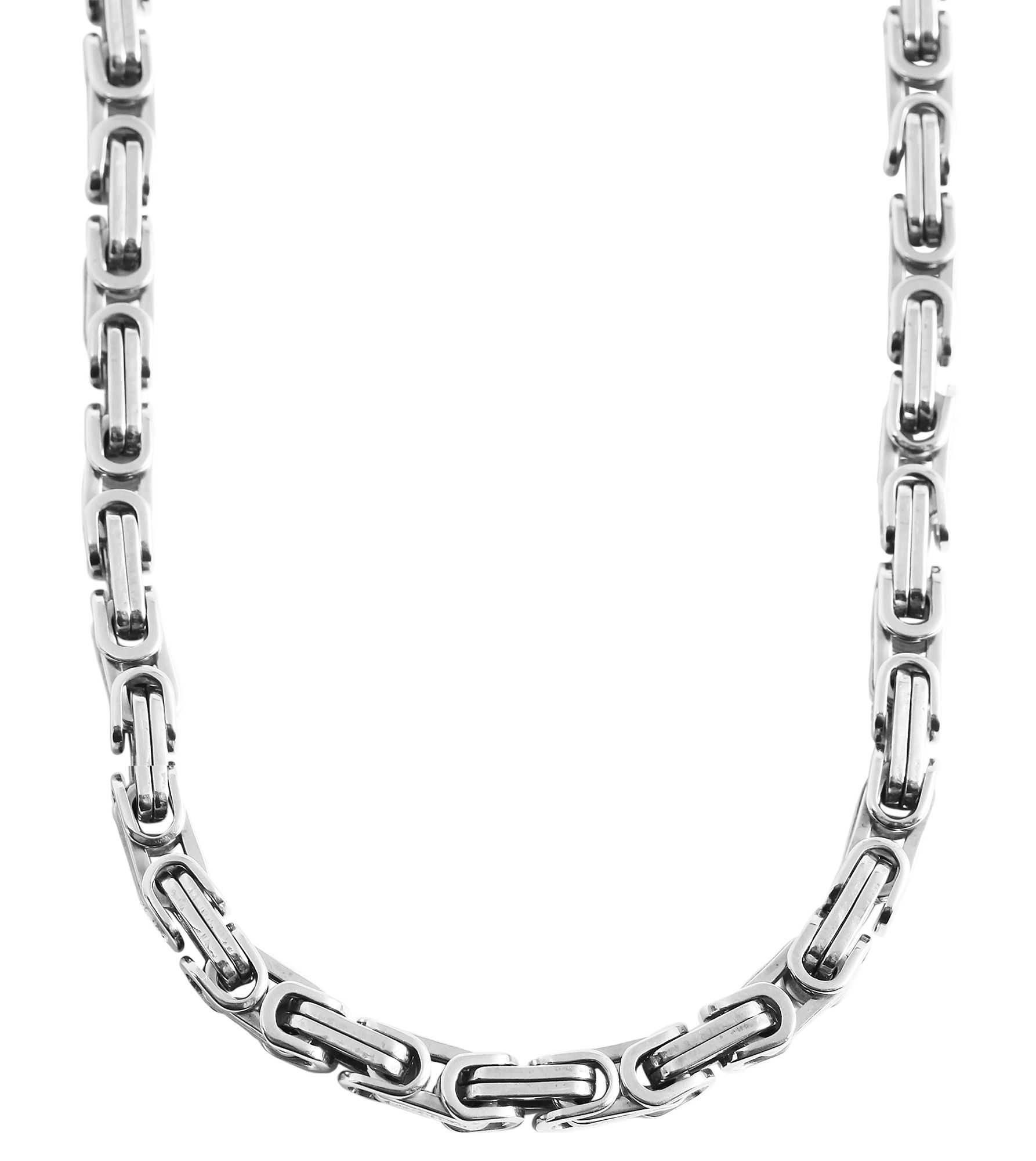 Raptor Königskette, silberfarben, Stärke 6 mm, Länge 45 cm