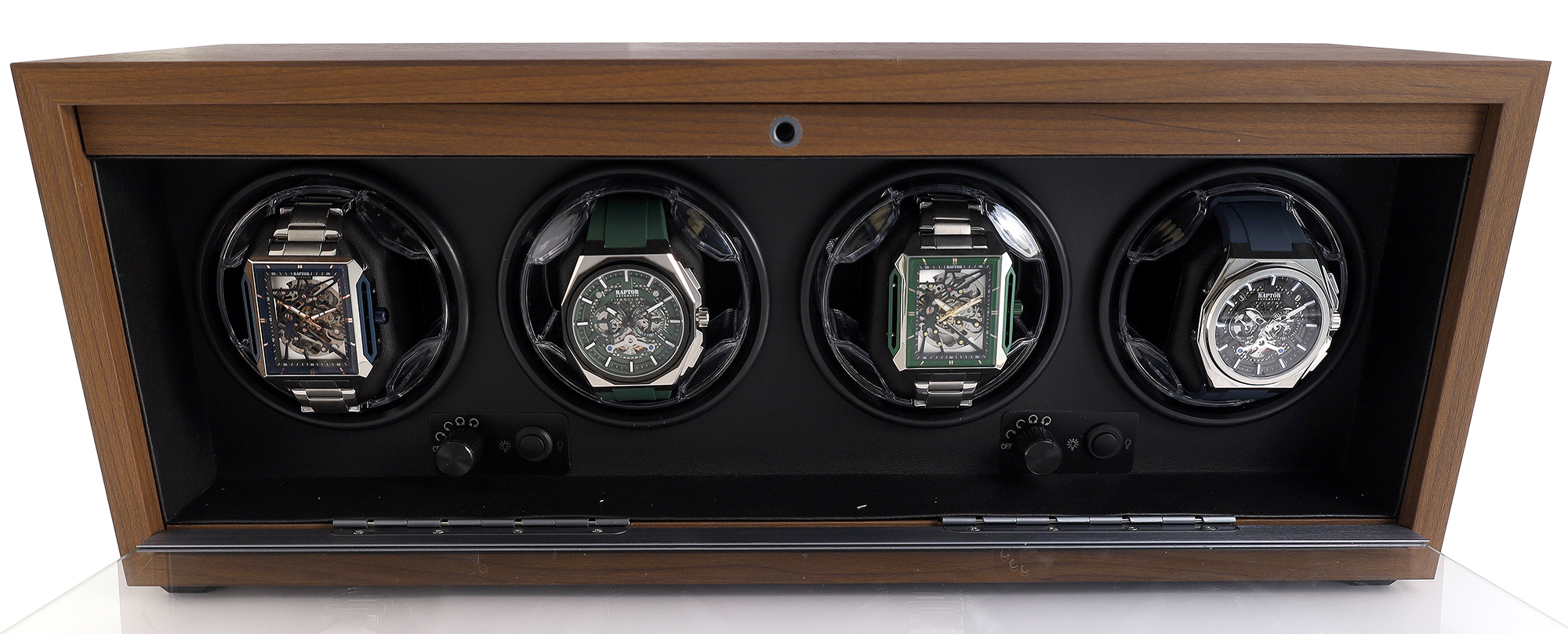 Automatische horlogeopwinder voor 4 horloges, licht, USB-DC