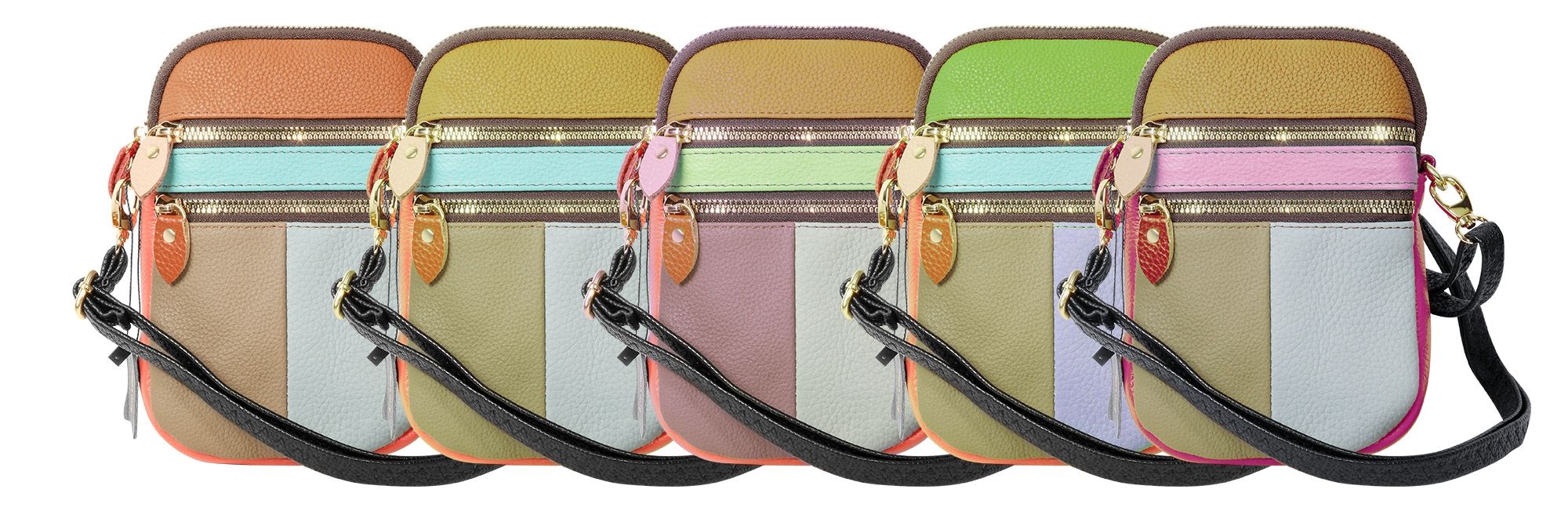 Echt leren tas, verschillende kleuren