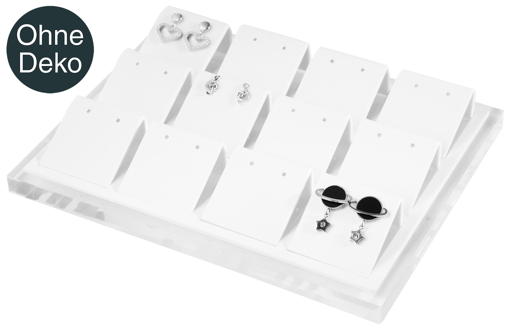 Schmuckdisplay für 12 Ohrstecker (Dekoserie Glossy)