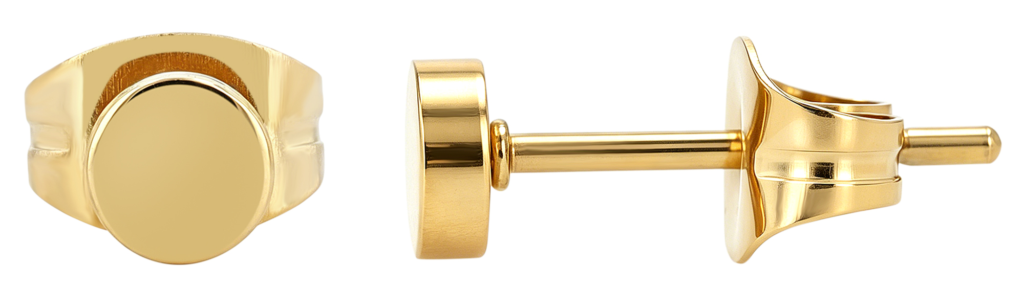 Akzent Edelstahl Ohrstecker