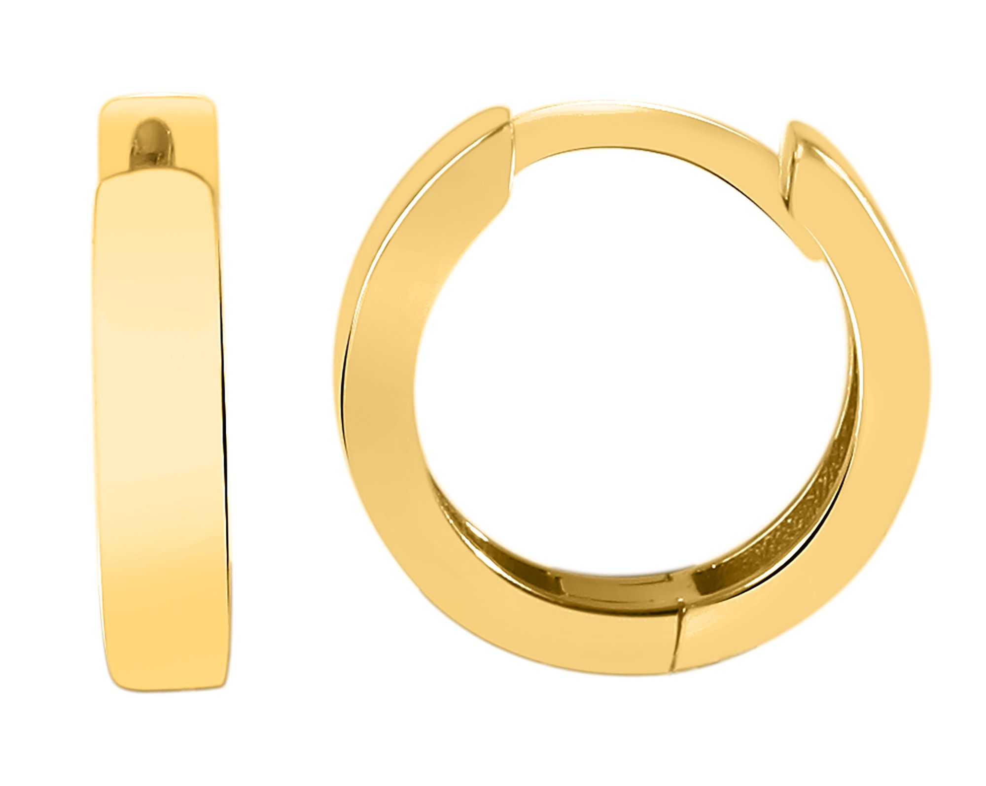 333/- Gold "Jarla" Klapp-Creolen, Gelbgold, 8 Karat