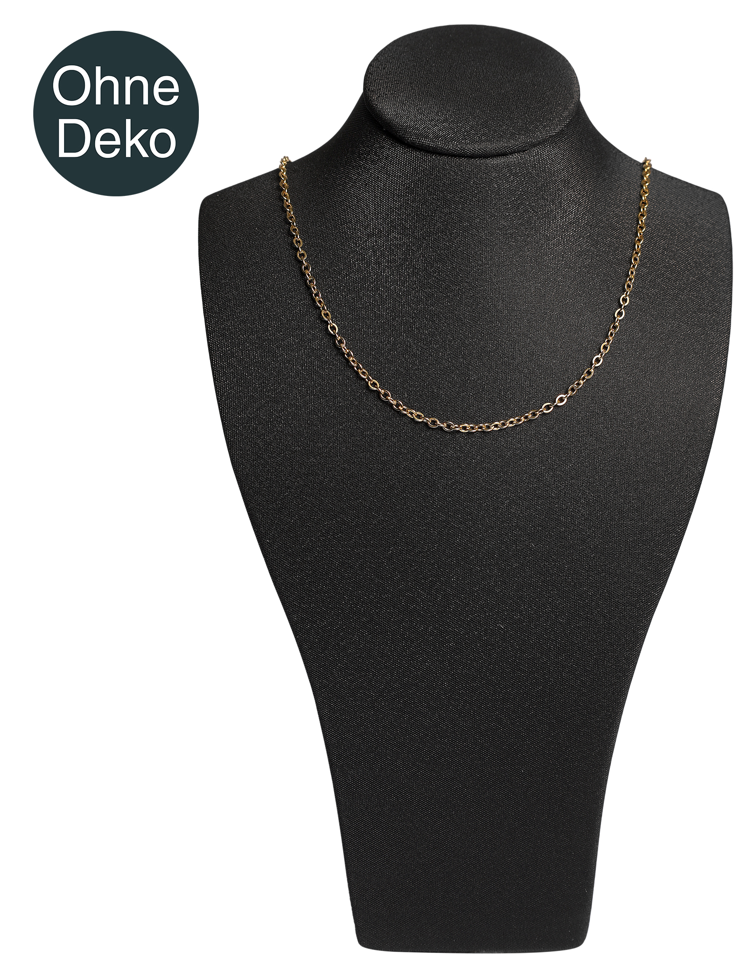 Borstbeeld (Soft decoratieserie), PU-bekleed, 14,5 cm, zwart