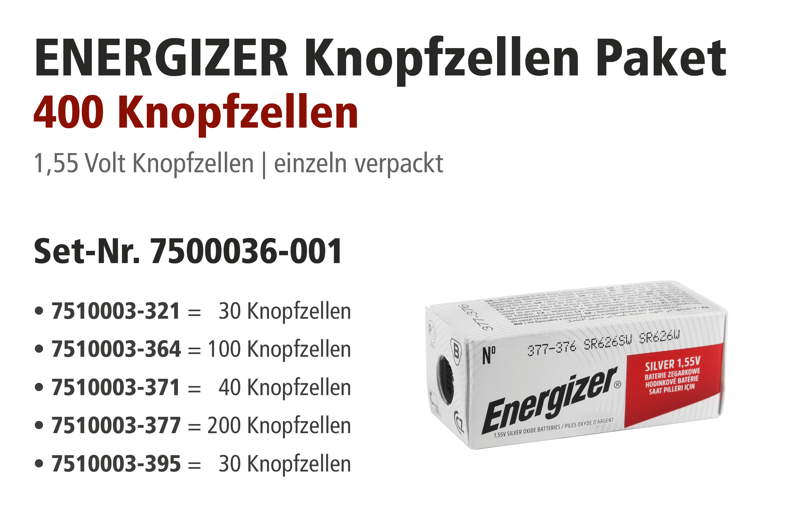 ENERGIZER PAKET