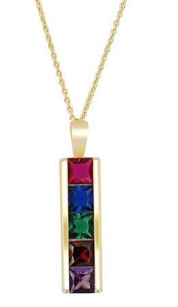 "Lamina" 925/- echt zilveren ketting met hanger 43+5 cm, verguld